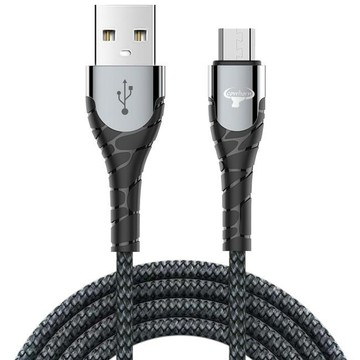 Type C公 - C公 Cowhorn USB-A to Micro 快速充電編織線-2米