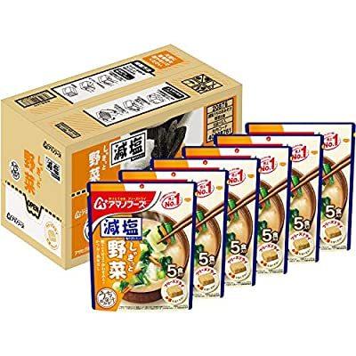 アサヒグループ食品 アマノフーズ 減塩うちのおみそ汁野菜5食 ×6袋