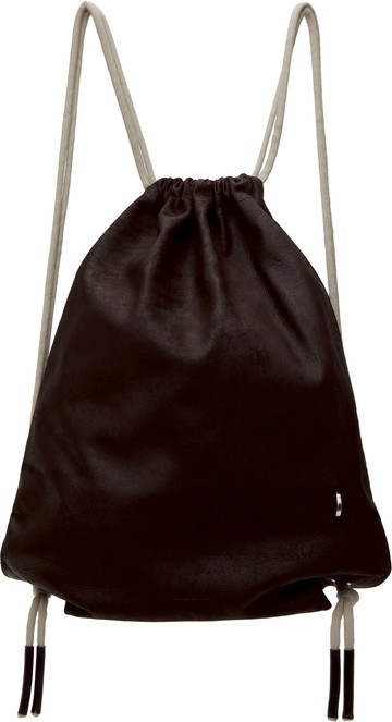 Rick Owens 棕色 Hollywood Drawstring 双肩包