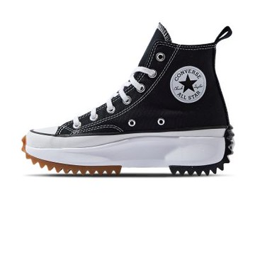 Converse Run Star Hike Hi 休閒鞋 男鞋 女鞋 帆布鞋 黑色 厚底 鋸齒 高筒 166800C