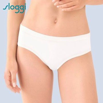 sloggi-GO Sense 好感系列中腰小褲 純淨白