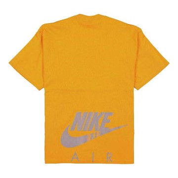 Nike x Kim Jones Crossover Air Logo Alphabet Printing Round Neck Short Sleeve Couple Style Orange