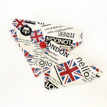 英倫款 狗狗圍巾裝飾項圈