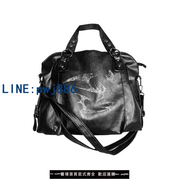 【店家補貼】So Sick原創24AW 暗黑小眾【手工鉚釘】單肩通勤男女手提斜挎背包