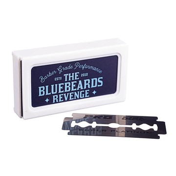 英國 Bluebeards 藍鬍子 刮鬍刀片（10片/通用復古雙面安全手動刮鬍刀 傳統老式雙刃刀架 剃刀刮刀剃刀架剃刀片