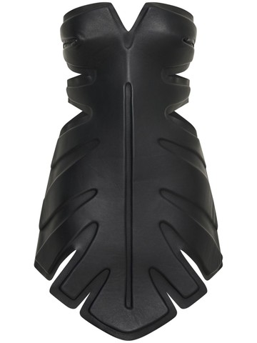 Dion Lee - padded leaf minidress - women - Leather - 6 - Black