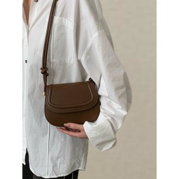 小眾春夏腋下包包女2025新款潮包復古質感單肩斜挎百搭ins馬鞍包