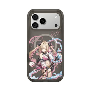 iPhone 18 Pro Max AirX 本質黑 - 瑟拉斯蒂歐 - 白白虹 - 戰術泳裝白比手機殼殼