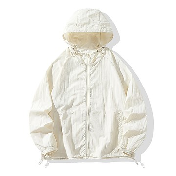 冰絲防晒衣男女戶外薄款透氣皮膚衣 森系連帽防晒服外套運動套裝
