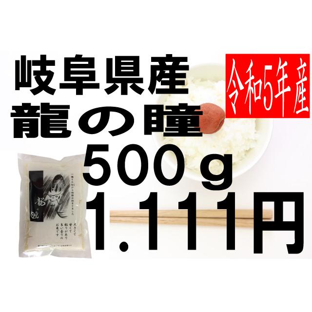 米　令和5年度産　岐阜県産　龍の瞳(いのちの壱) 500ｇ