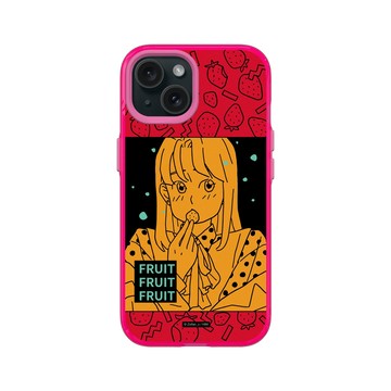 iPhone 15 Clear 粉漾桃 - 子凡 Zzifan_z - 水果女孩