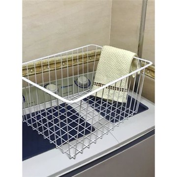 鐵藝零食收納筐家用辦公收納盒化妝品雜物收納籃浴室臟衣服收納筐