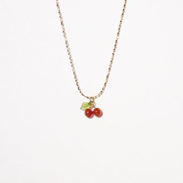 MontagneCherry｜紅瑪瑙鎖骨鏈