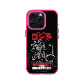 iPhone 16 Pro Clear 粉漾桃 - 哥吉拉 Godzilla - 怪獸之王