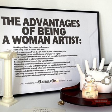 樣板房擺件裝飾畫一個女藝術家的獨白ins黑白風格文藝藝術掛畫