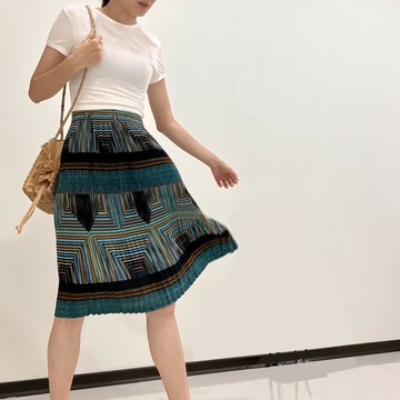 泰國style || 復古及膝百褶裙 || 三色