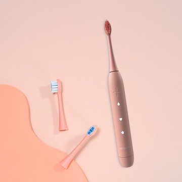 ZenyumSonic 聲波震動牙刷連溫和潔淨刷頭 2件裝 (粉紅色)