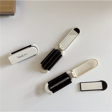 🔥現貨秒出🔥隨身折疊梳 小巧便攜 折疊梳子 氣墊梳 摺疊梳子 梳子 折疊氣墊梳 折疊梳 鏡子梳子 按摩梳