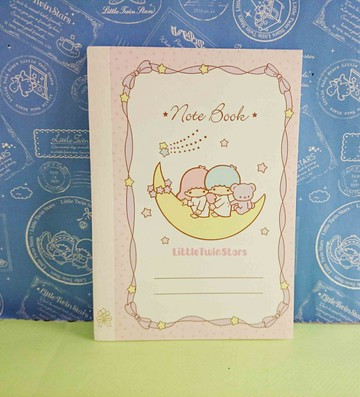 【震撼精品百貨】Little Twin Stars KiKi&LaLa 雙子星小天使 筆記本-月亮 震撼日式精品百貨