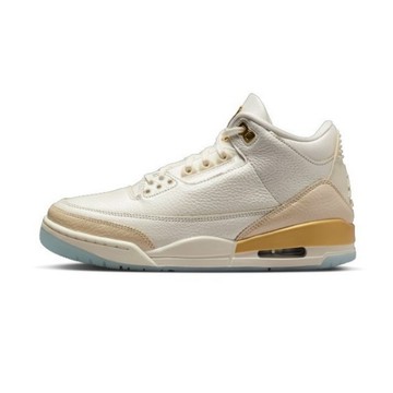 胖達）NIKE W AIR JORDAN 3 AJ3 膠底 籃球鞋 IB2255-100 香檳金 女鞋