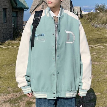 美式高街棒球服春秋2024新款高級感學生外套寬松休閑飛行員夾克潮