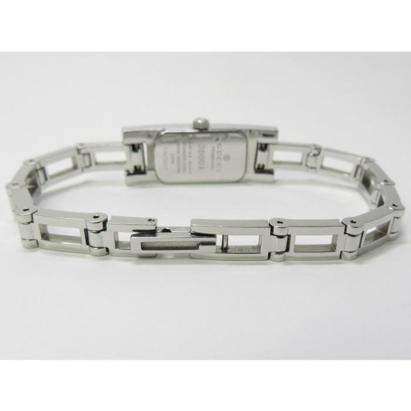 中古】グッチ レディース腕時計 2PD ダイヤベゼル クォーツ ホワイト  