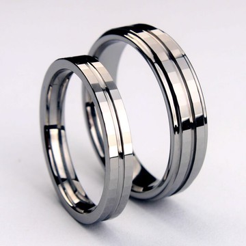 真男人首飾 時尚鎢金情侶對戒指 新品上市韓版情侶指環 閃亮尾戒