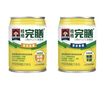 桂格完膳 原味無糖/ 原味低糖 250mlX24罐 口飲、管灌皆可 憨吉小舖