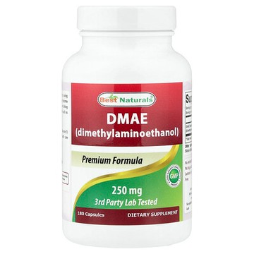 Best Naturals, 二甲氨基乙醇（DMAE），250 毫克，180 粒膠囊