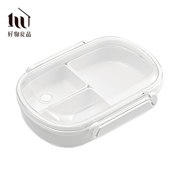 【好物良品】490ml_日本隨身便攜式外出分隔防串味保鮮便當盒