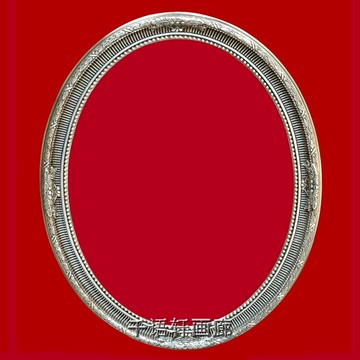 橢圓形歐式畫框裝裱外框婚紗照相框掛墻雕花框銀色復古做舊油畫框