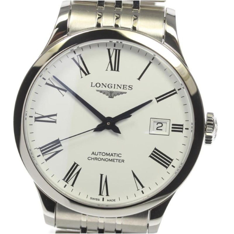 極美品☆箱【LONGINES】ロンジン レコード L2.820.4 自動巻き メンズ