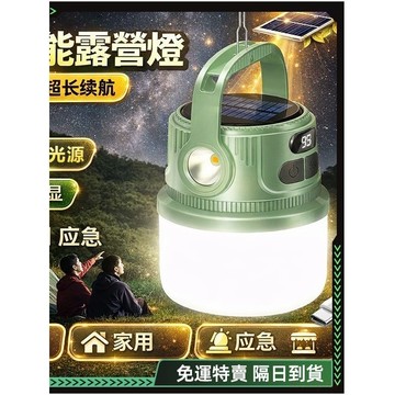隔日達🔥獨家改版升級款 停電應急燈🔥太陽能充電 多功能充電式照明燈 露營燈 手提燈 夜市擺地攤 LED充電燈 夜釣燈