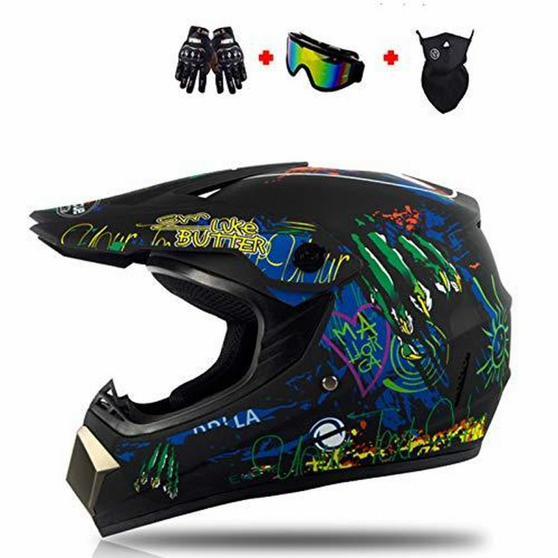 刺繍サービス バッティング手袋 LXHGダートバイクヘルメット、DOT認定