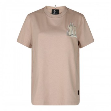 Moncler Grenoble - Beige Cotton T-shirt Xs
