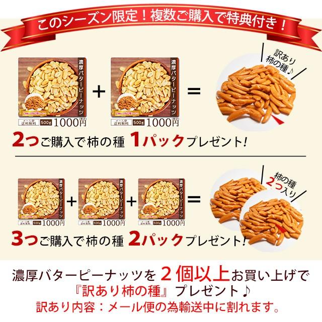 ピーナッツ セール オープン記念 濃厚バターピーナッツ 500g お得用パック paypay Tポイント消化 otumaminuts