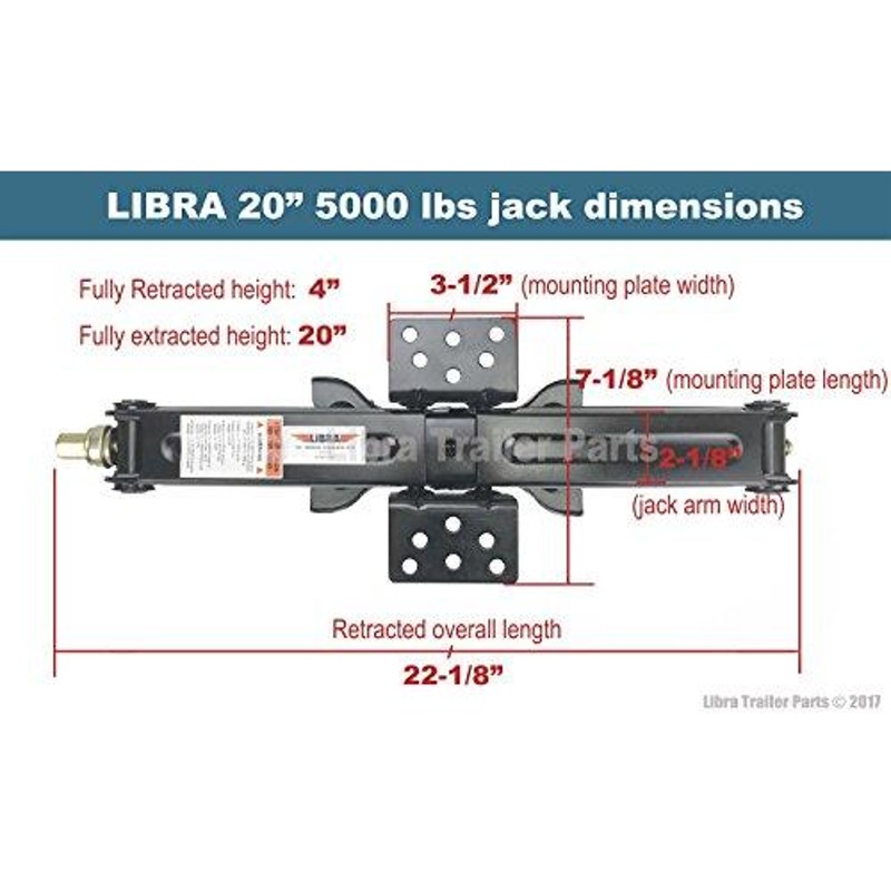 LIBRA 5000ポンド20インチRVトレーラースタビライザー水平シザー