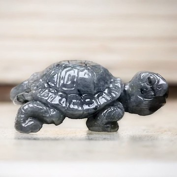 【吉祥‧長壽】烏雞翡翠烏龜擺飾 | 天然緬甸玉翡翠A貨 | 送禮