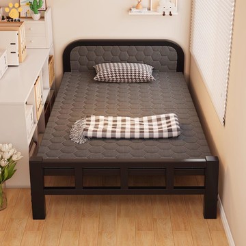 免運 家用金屬軟包便攜辦公室折疊床 便攜宿舍午休出租房成人單人床【WS101601】