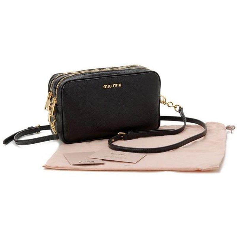 ミュウミュウ MIUMIU ショルダーバッグ RT0539 2AJB 002 シープスキン