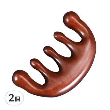 喵汪森林 檀木經絡按摩梳  五齒球梳  2個