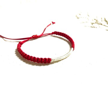 【925純銀】赤紅日本繩編系列 (手環/腳環)