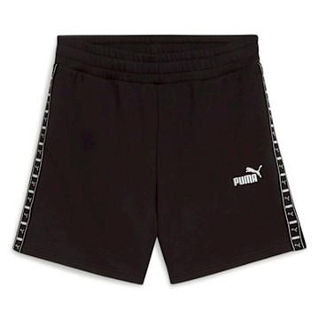 PUMA 短褲 女 運動褲 5吋 歐規 ESS TAPE 黑 68501201