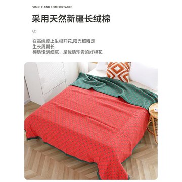 純棉紗布毛巾被蓋毯雙人家用成人全棉四季通用辦公室午睡沙發毯子