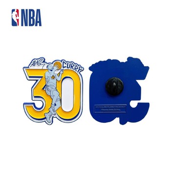 NBA 球星形象彩色徽章 勇士隊 #30 Stephen Curry