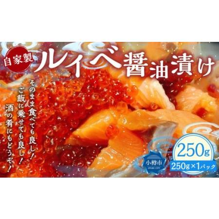 ふるさと納税 自家製 ルイベ 醤油漬け 250g×1個 北海道小樽市