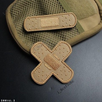 【創意刺繡】OK繃 布貼 臂章 刺繡布貼 防水OK繃 臂章布貼 魔術貼章 個性背包貼 長條臂章 創意假OK繃布貼 補丁貼