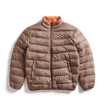 EDWIN 男款 超輕量雙面穿羽絨外套 (深咖啡) #外套