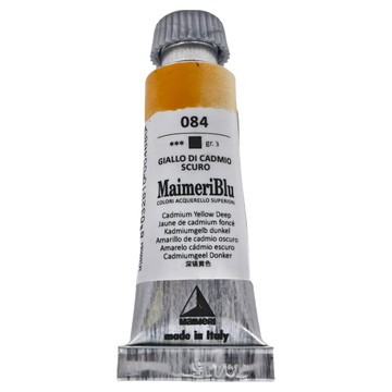 MaIMeRI 美利 藍管狀水彩 S3 084 CADMIUM YELLOW DEEP 深鉻黃  12ml  1色
