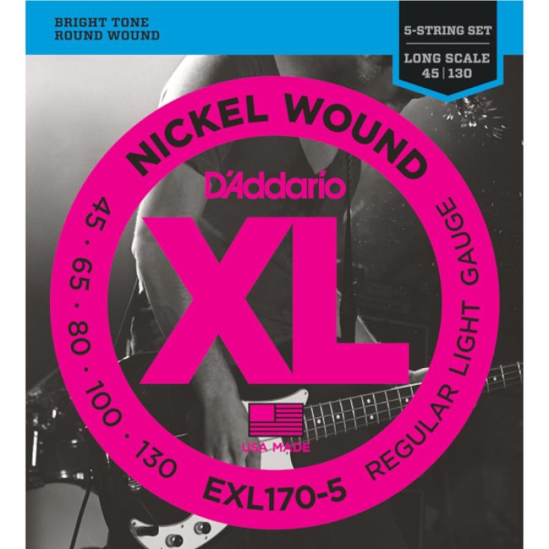 d'addario D Addario ダダリオ ベース弦 ニッケル Long Scale 5弦 .045